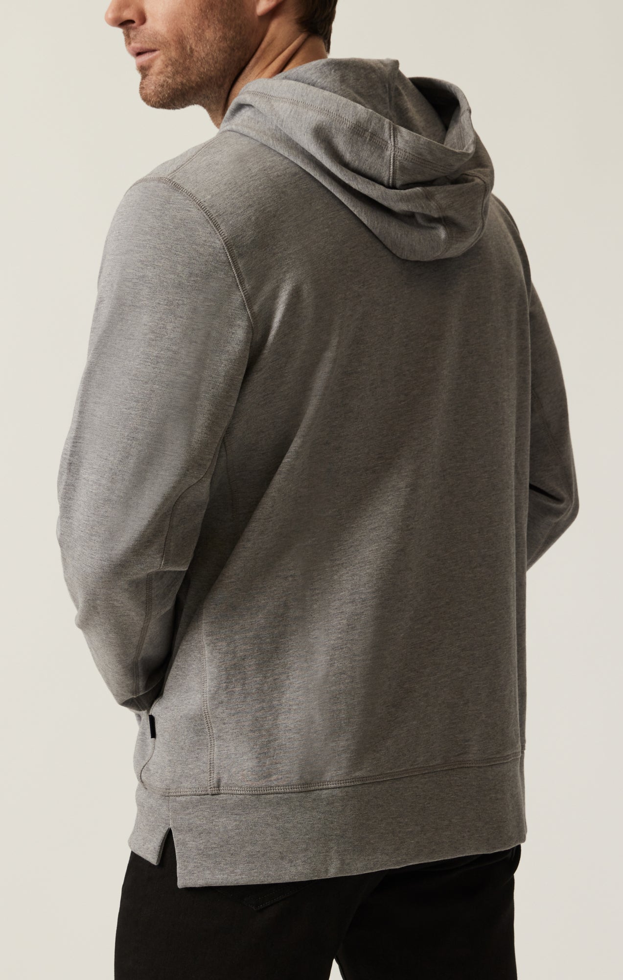 34 Heritage French Terry Hoodie Grey Melange
