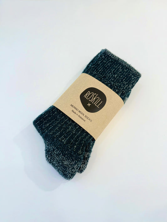 Roskill Merino Wool Socks Green