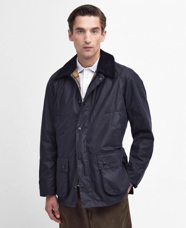 Barbour Ashby Wax Jacket Navy