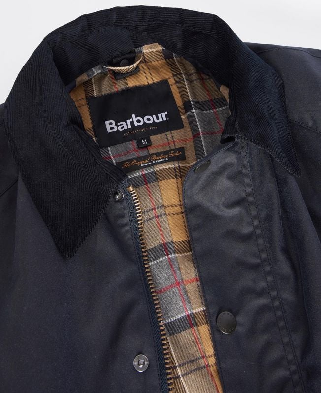Barbour Ashby Wax Jacket Navy