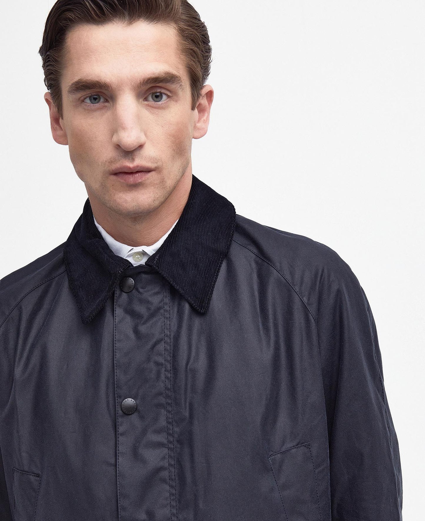 Barbour Ashby Wax Jacket Navy