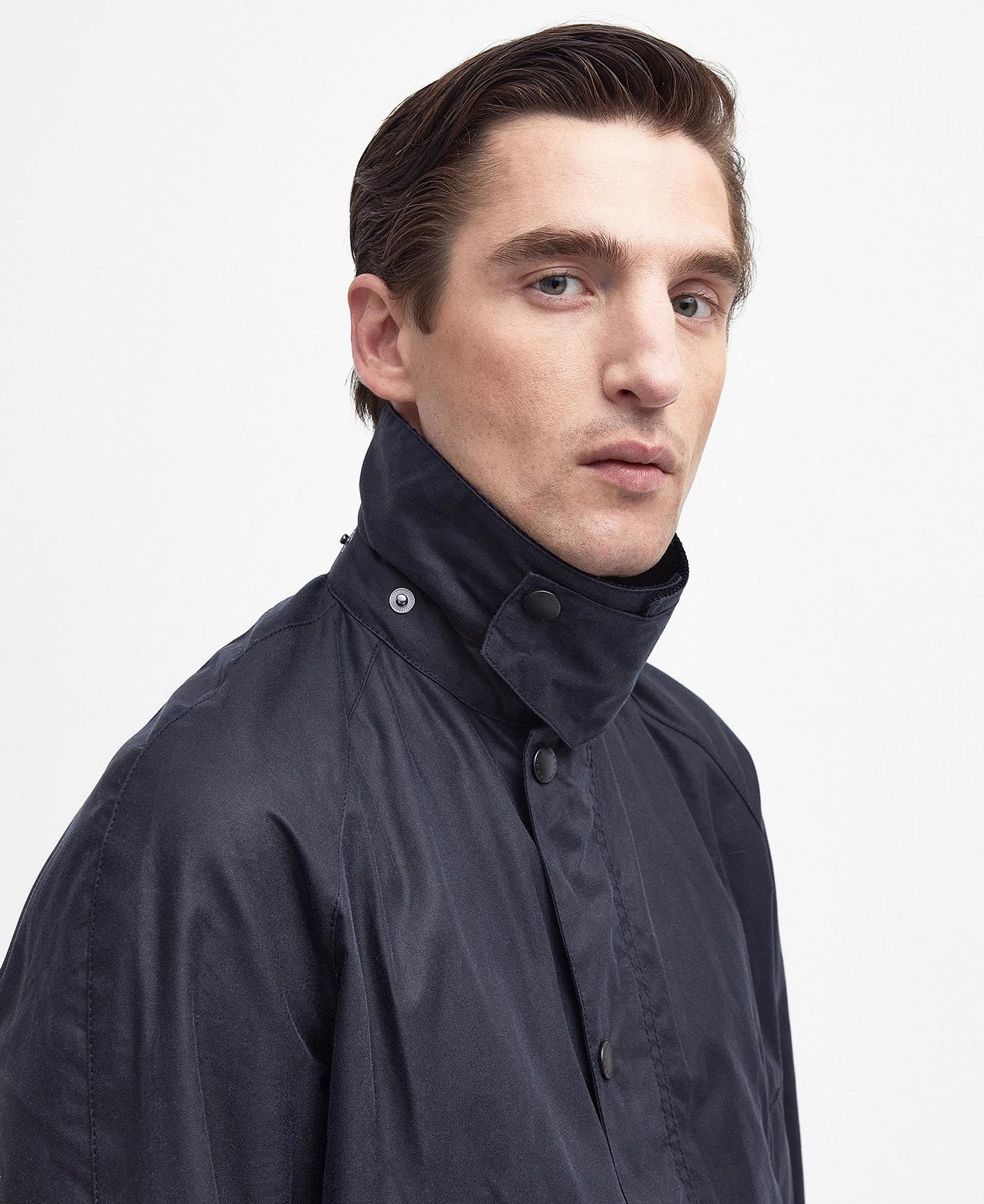 Barbour Ashby Wax Jacket Navy