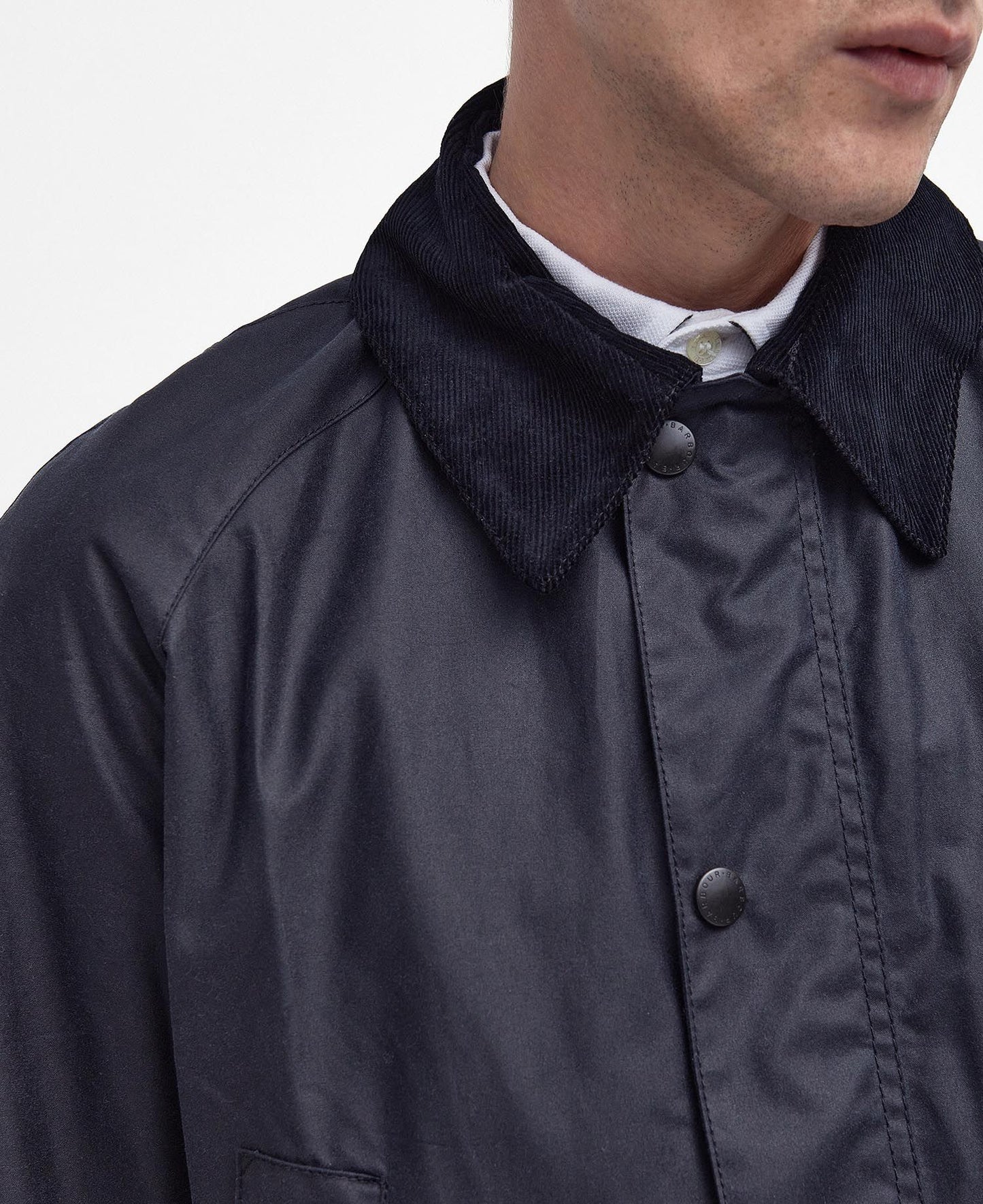 Barbour Ashby Wax Jacket Navy