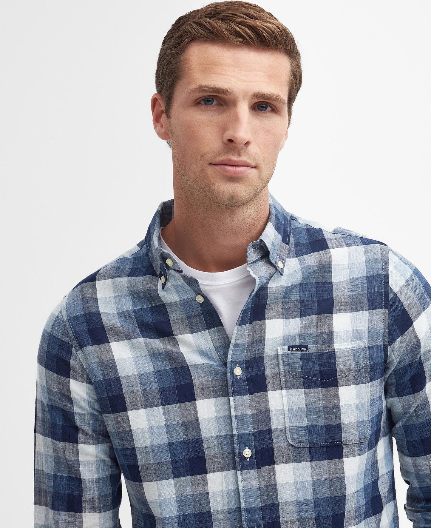 Barbour Hillroad Tailored Shirt Navy