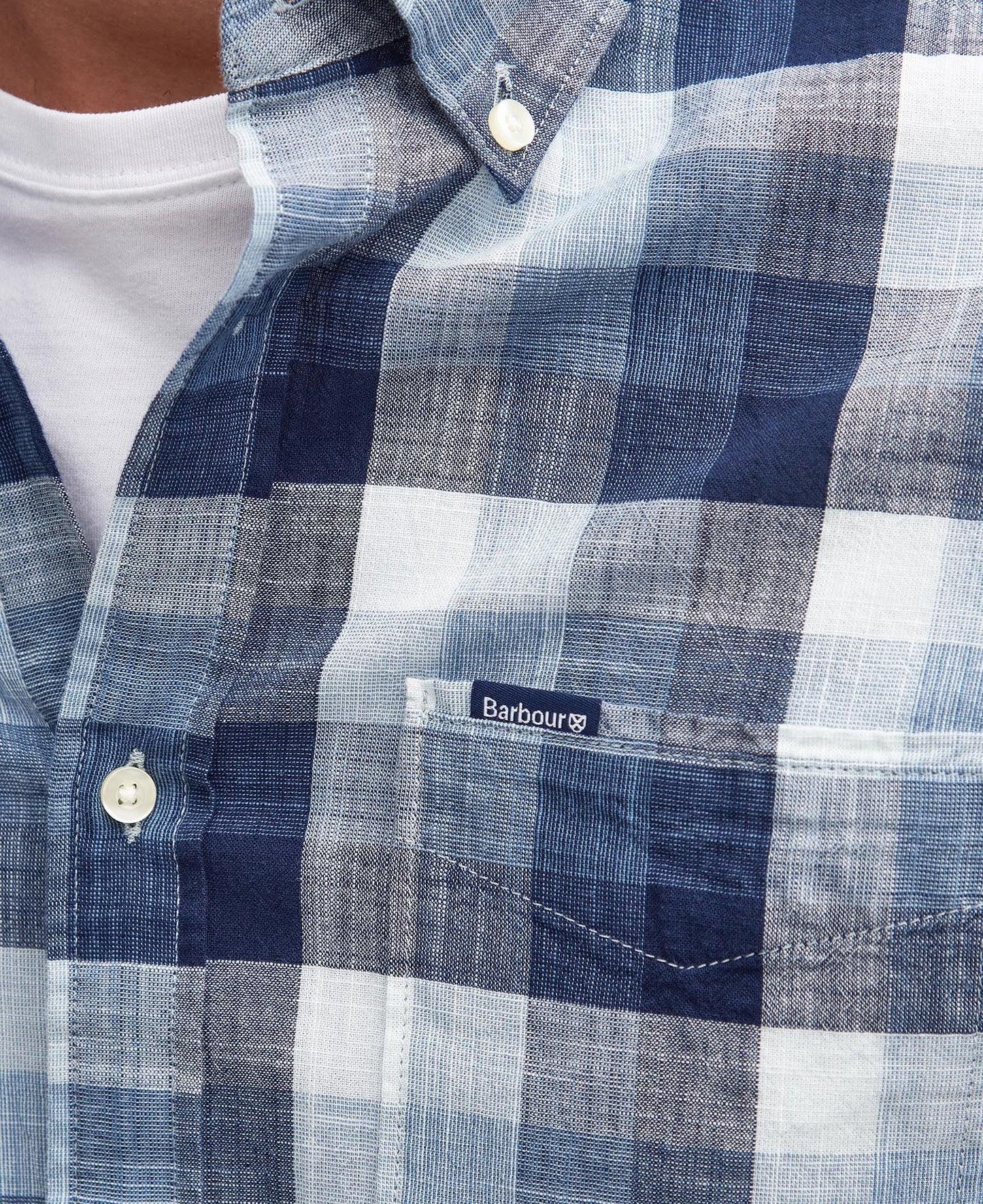 Barbour Hillroad Tailored Shirt Navy
