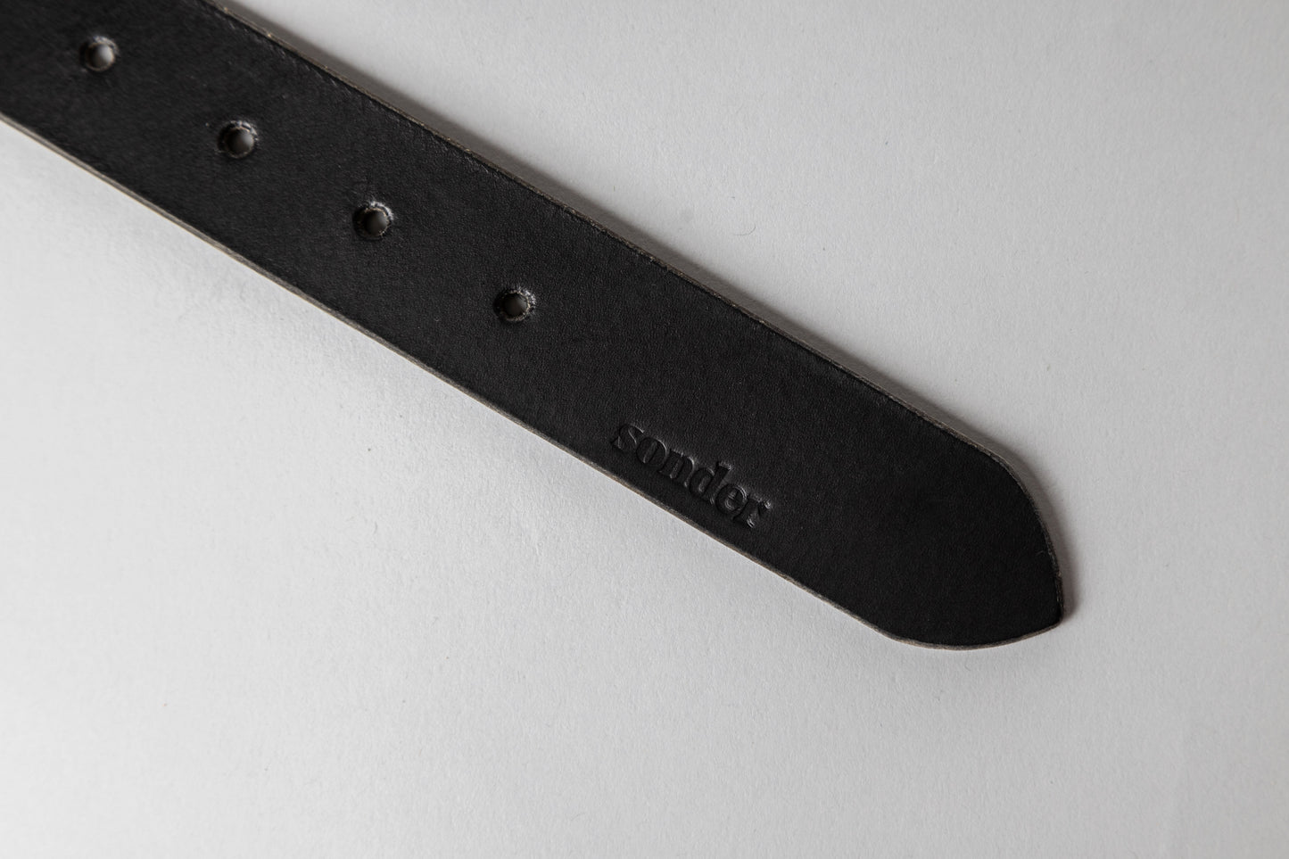 Sonder Leather Belt Black