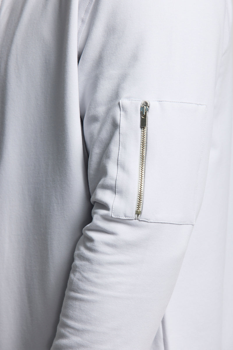 Easy Mondays Light Weight Terry Bomber Jacket Cloud