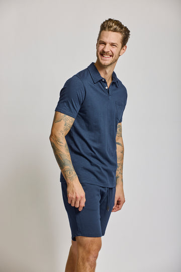 Easy Mondays Slub Polo Navy
