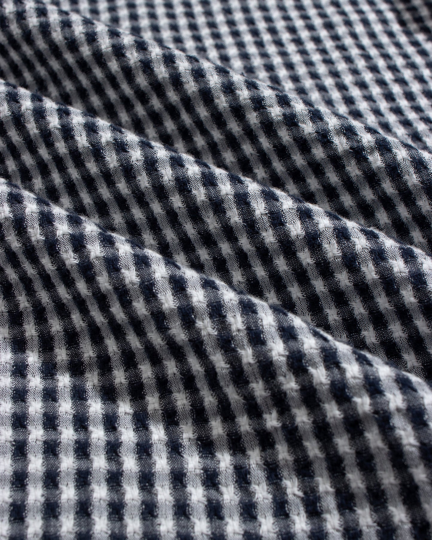 Far Afield Costa Gingham Shirt Navy Check