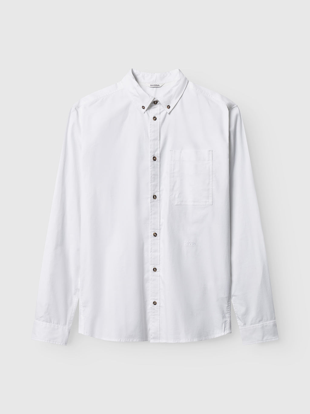 Gabba Bent Regular Ox Long Sleeve White