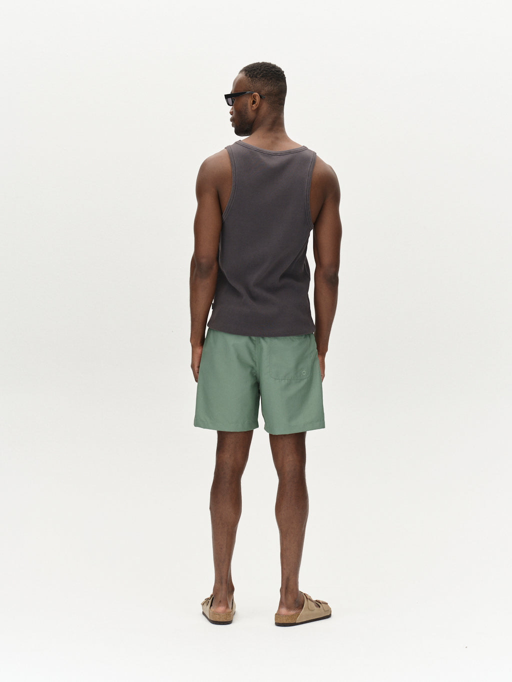 Gabba Jackson Plain Shorts - Green Sea