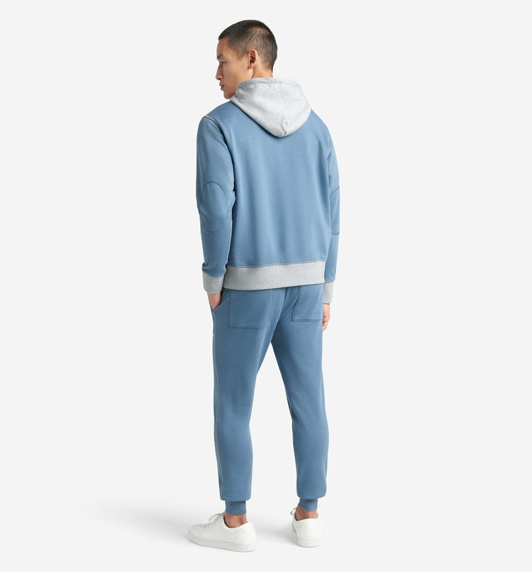 Goodlife Micro Terry Colour block Hoodie Coronet Blue