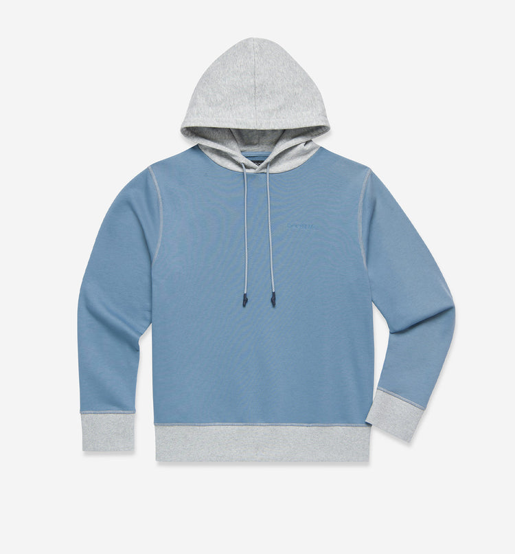 Goodlife Micro Terry Colour block Hoodie Coronet Blue