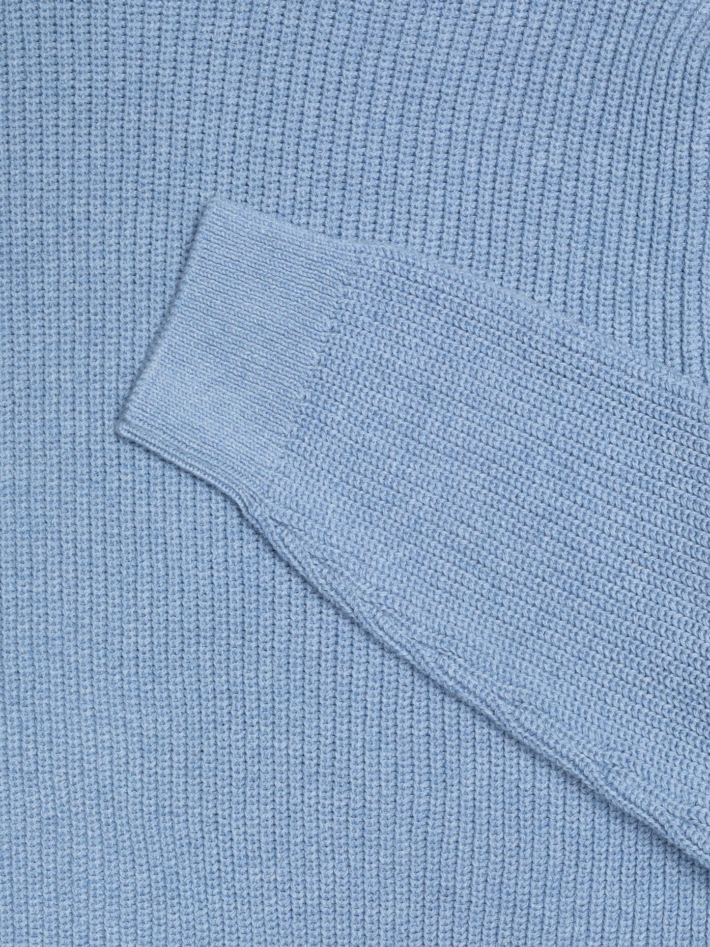 Nudie August Rib Cotton Blue Melange