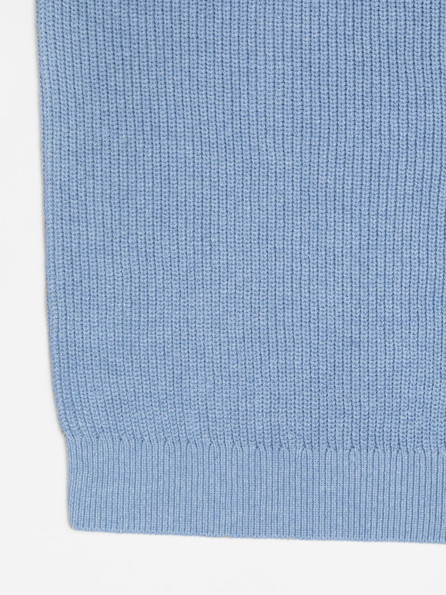 Nudie August Rib Cotton Blue Melange