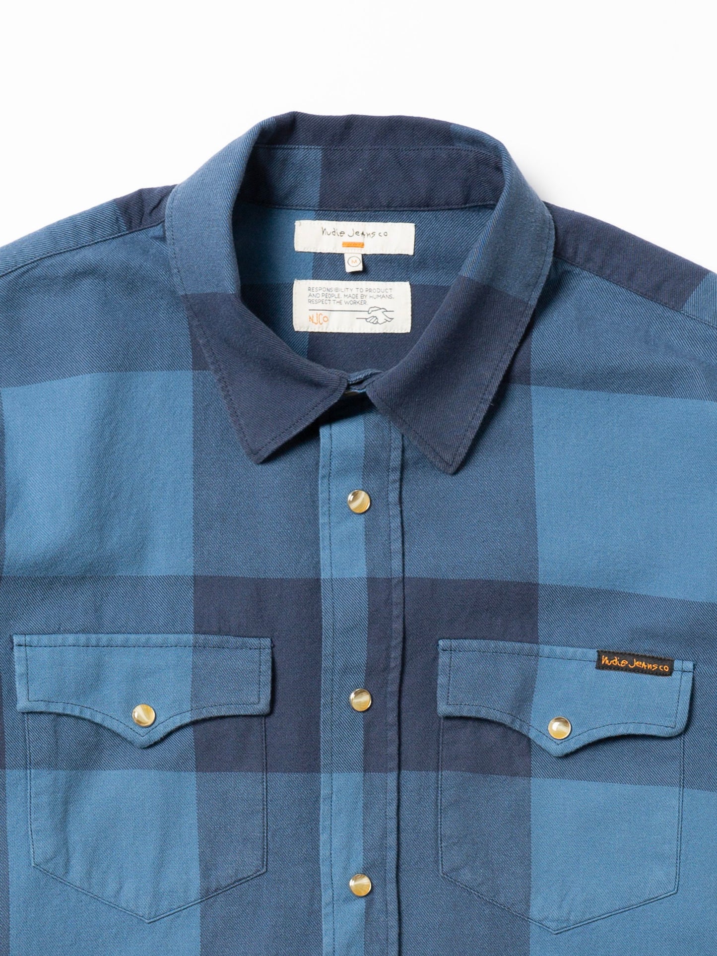 Nudie George Flanell Shirt Blue