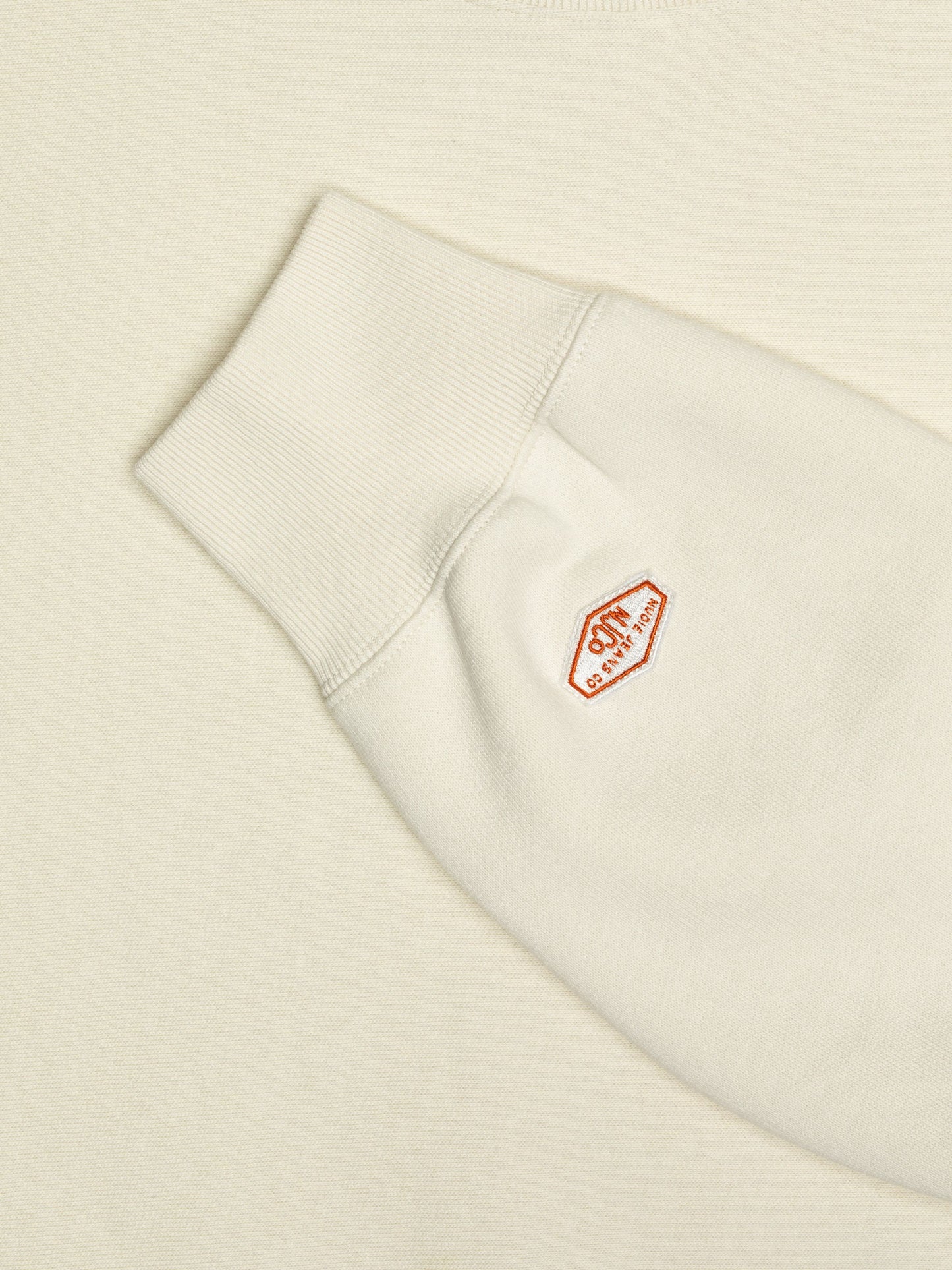 Nudie Hasse Crew Neck Sweatshirt Ecru