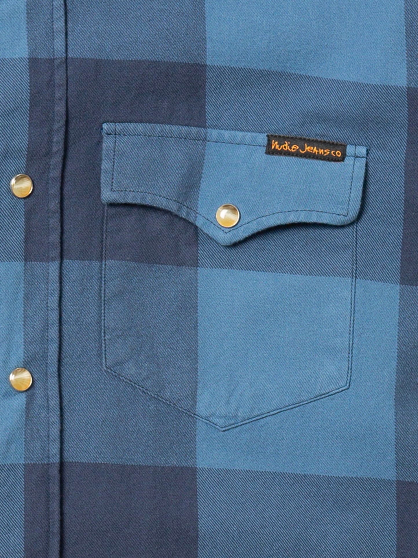 Nudie George Flanell Shirt Blue