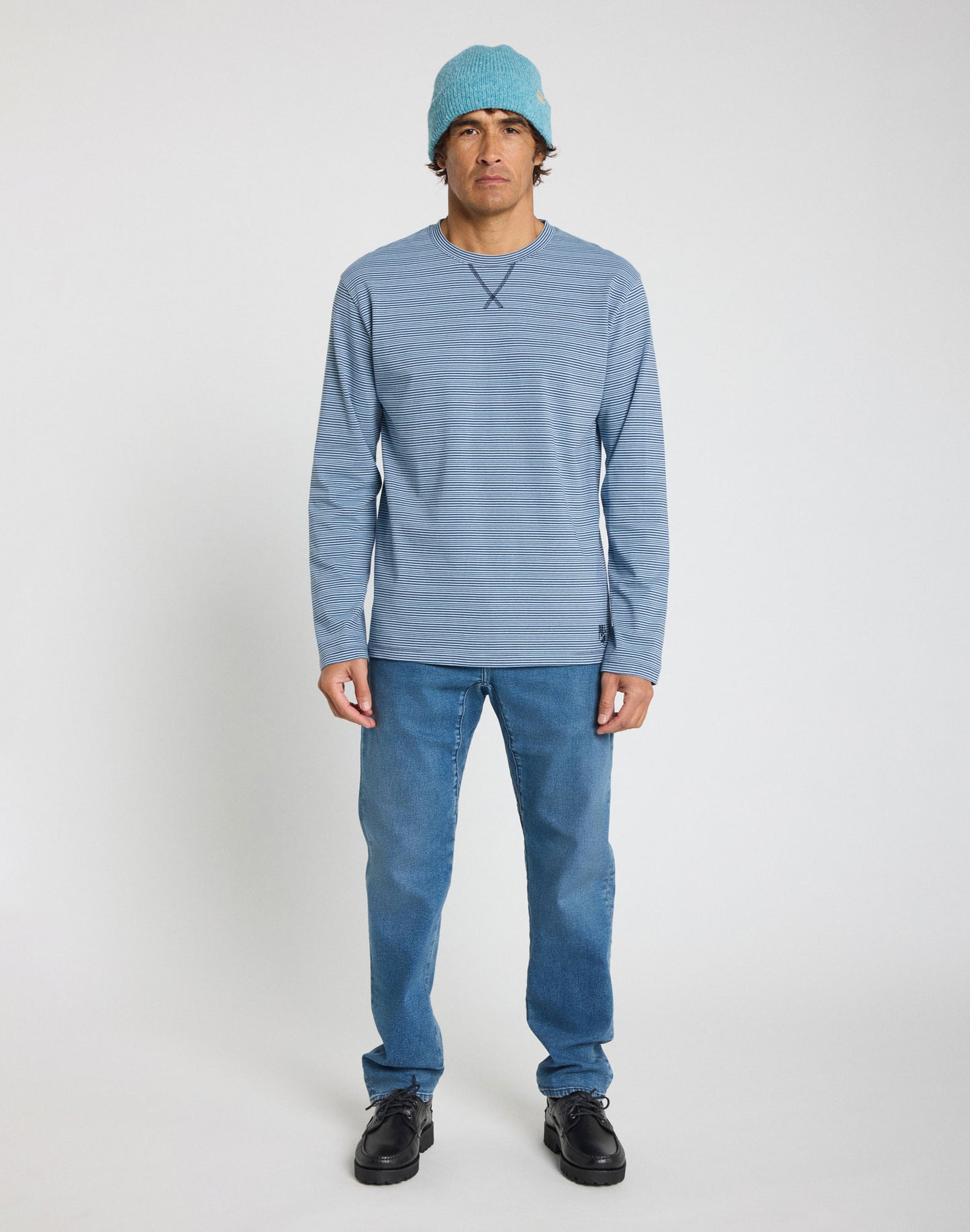 Pull-in TSH Long sleeve Blue Stripe