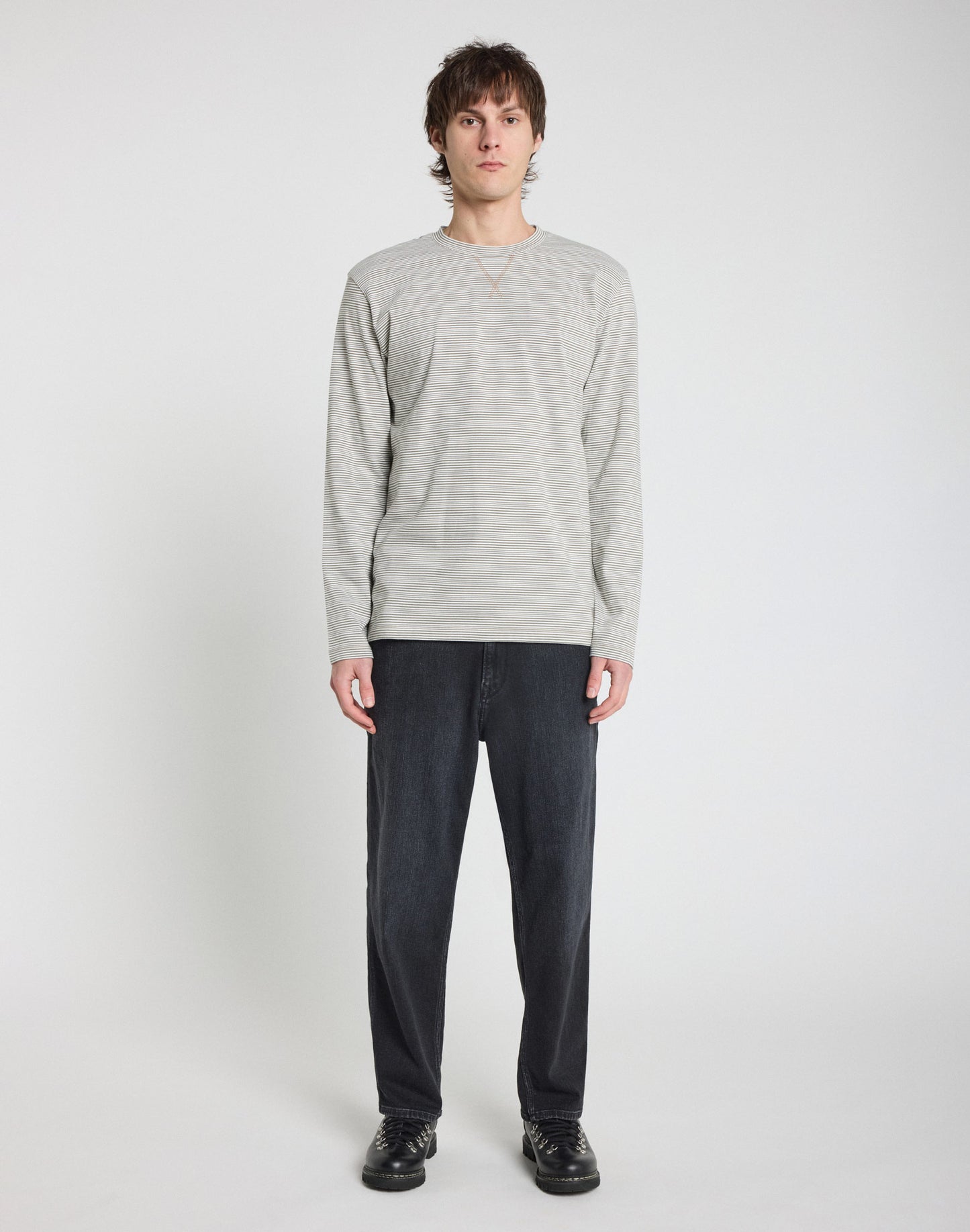 Pull-in TSH Long sleeve Cream Stripe