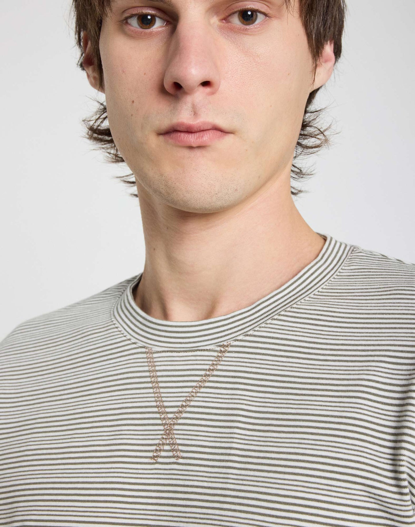 Pull-in TSH Long sleeve Cream Stripe