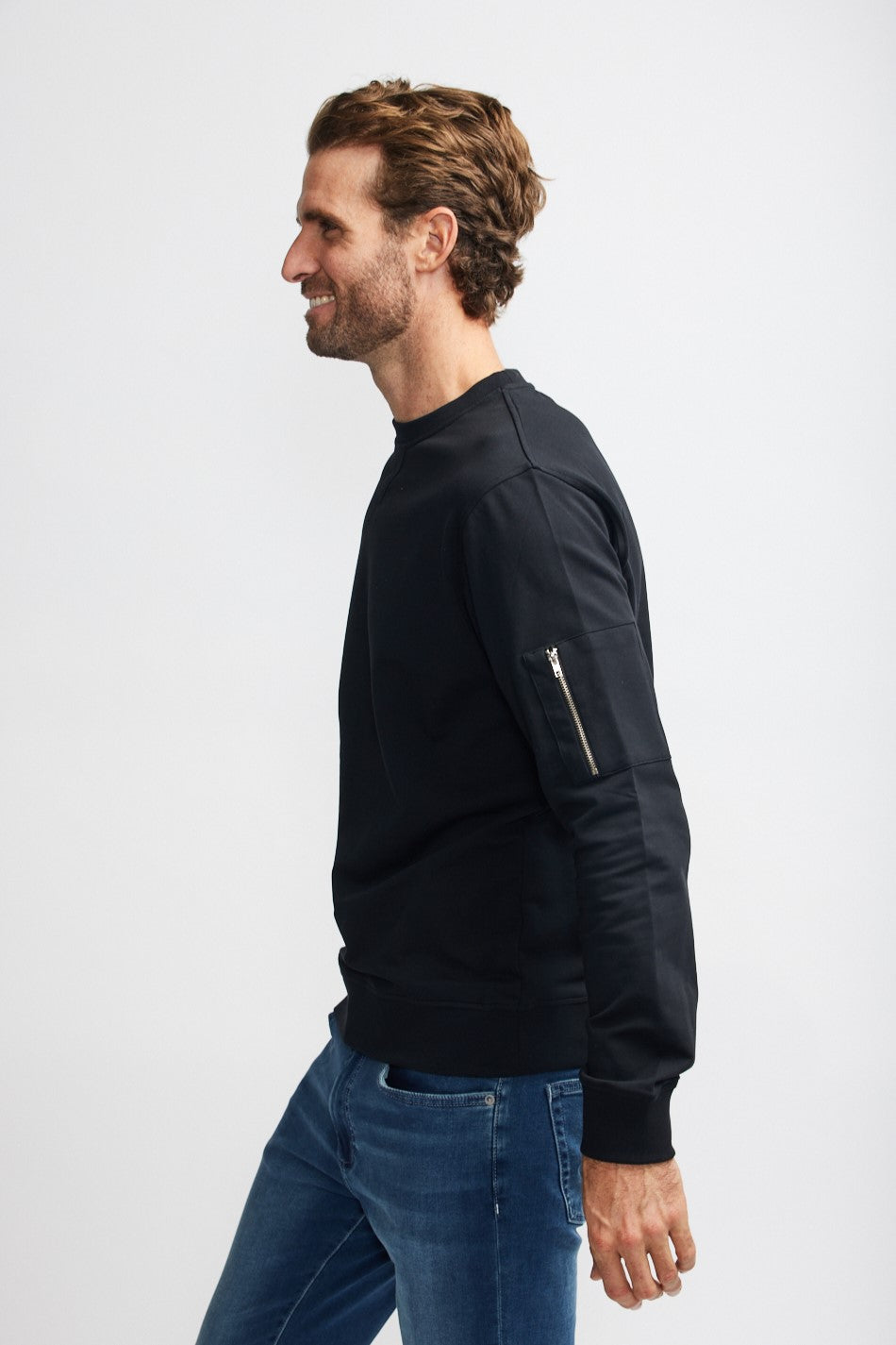 Easy Mondays Crew Neck Sweatshirt Black