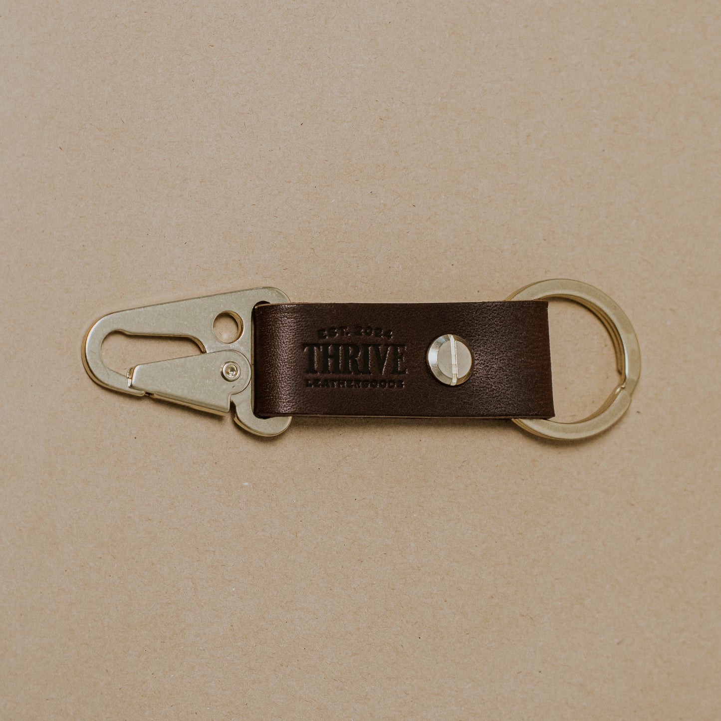 Thrive Leathergoods Key Chain With Snap