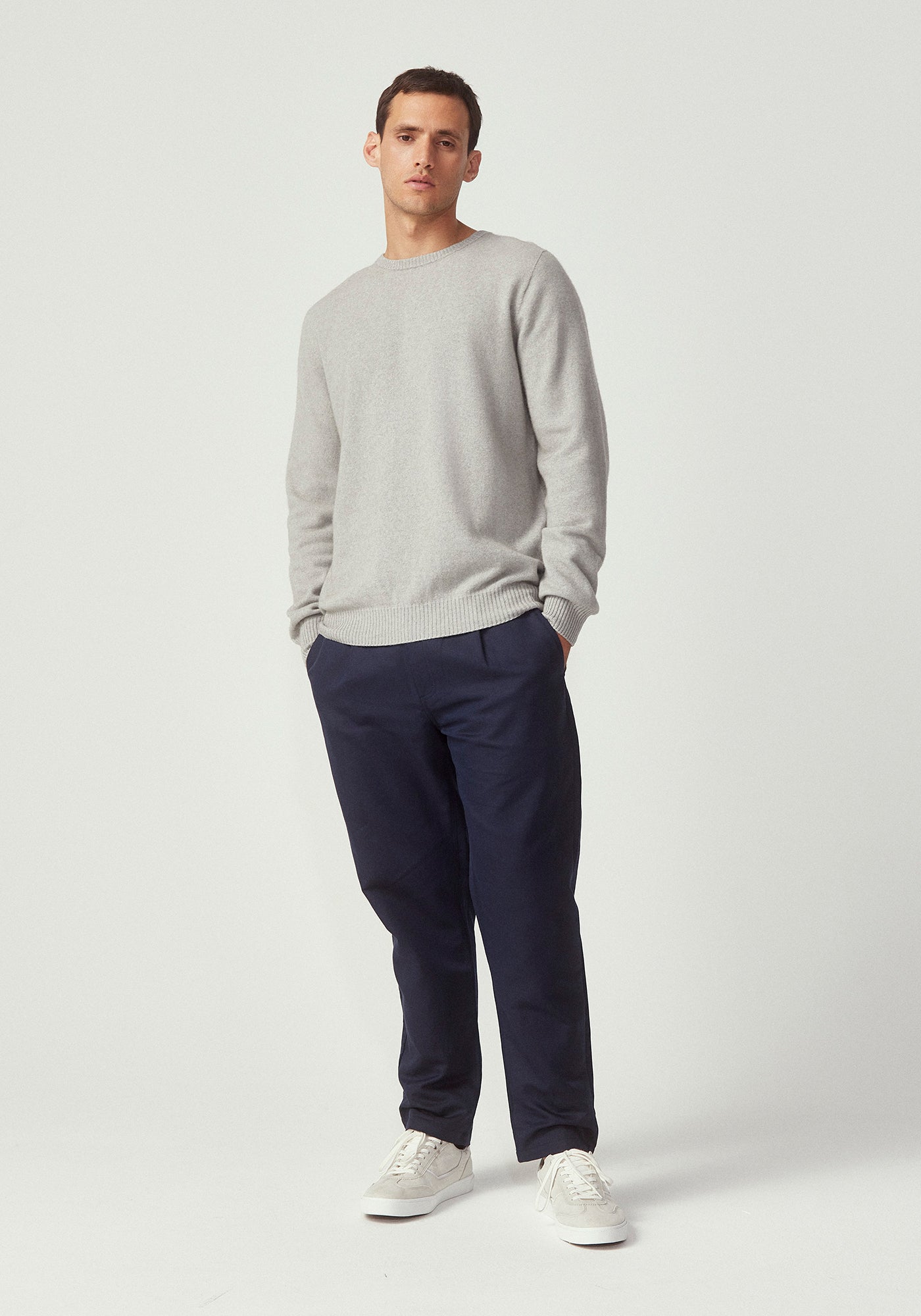 Untouched World Estuary Cassum Crew Sweater Stone