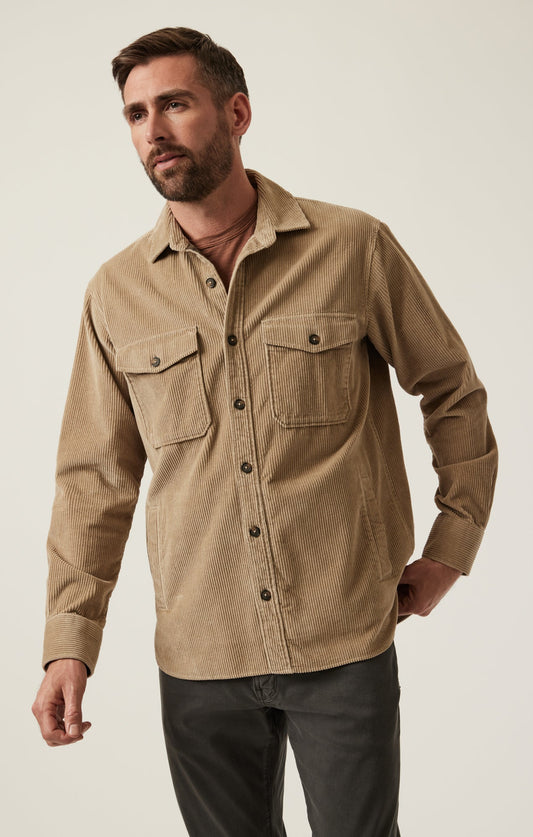 34 Heritage Corduroy Overshirt Aluminum