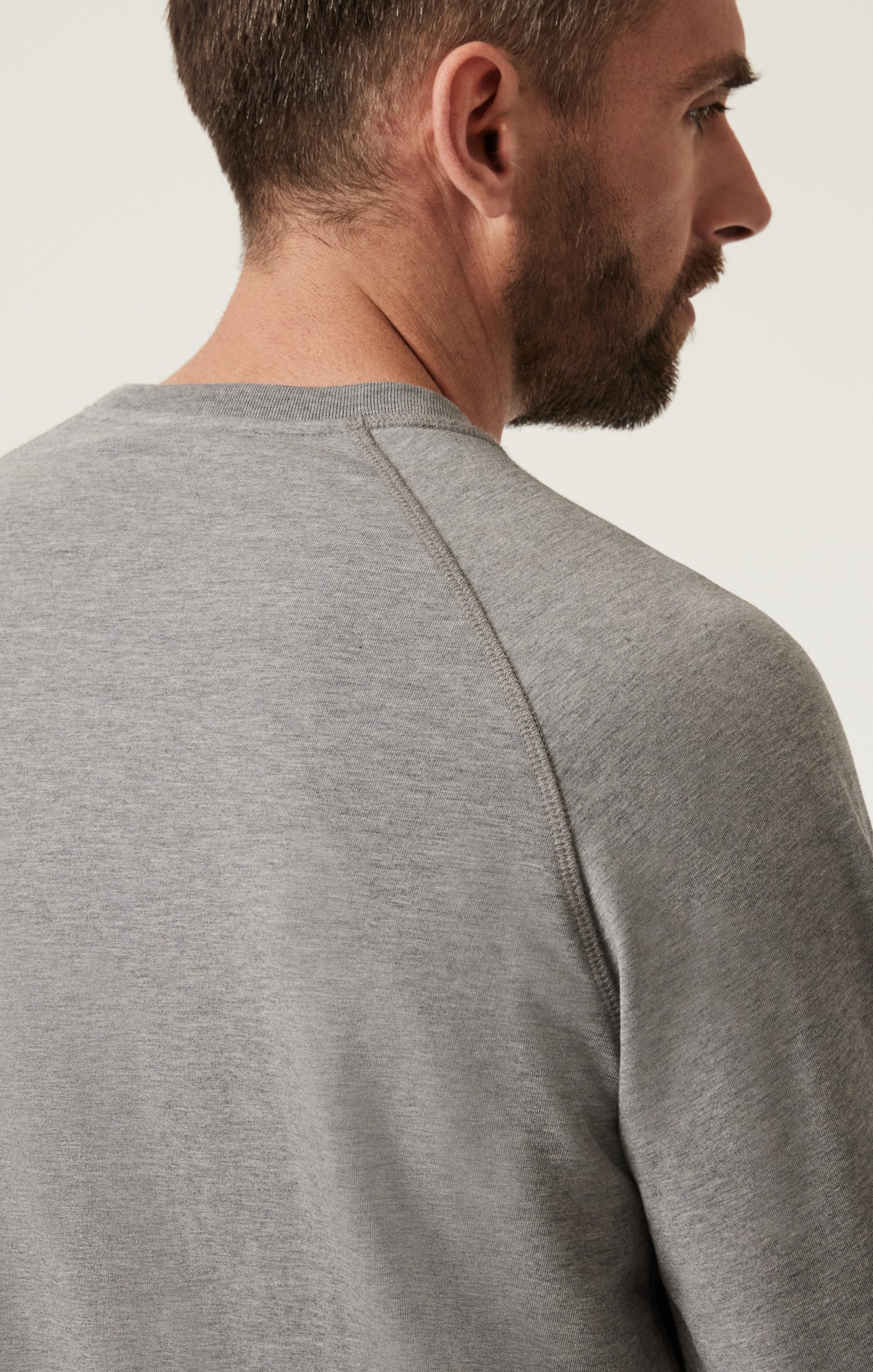 34 Heritage French Terry Crew Neck Sweatshirt Grey Melange