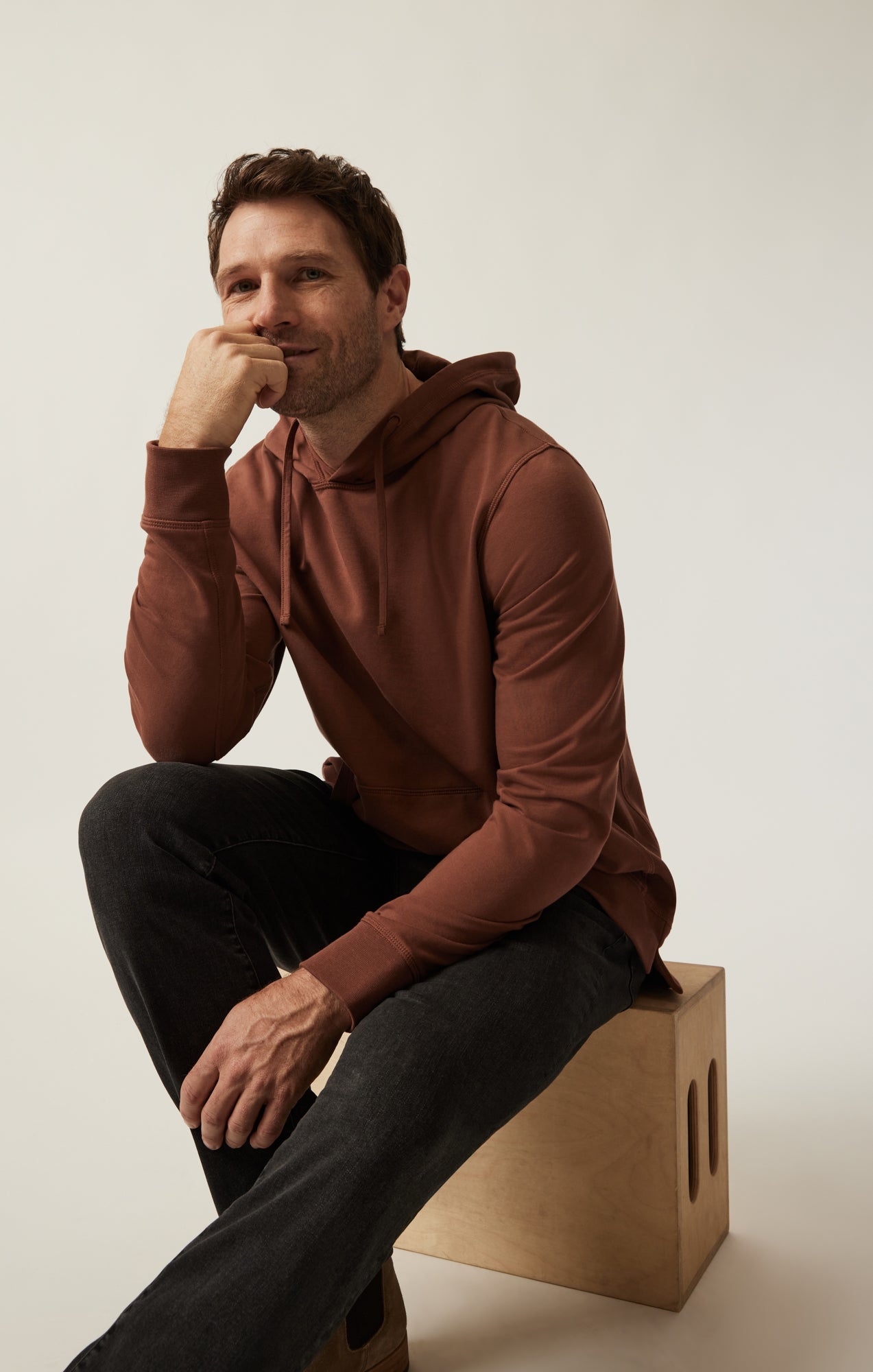 34 Heritage French Terry Hoodie Cinnamon