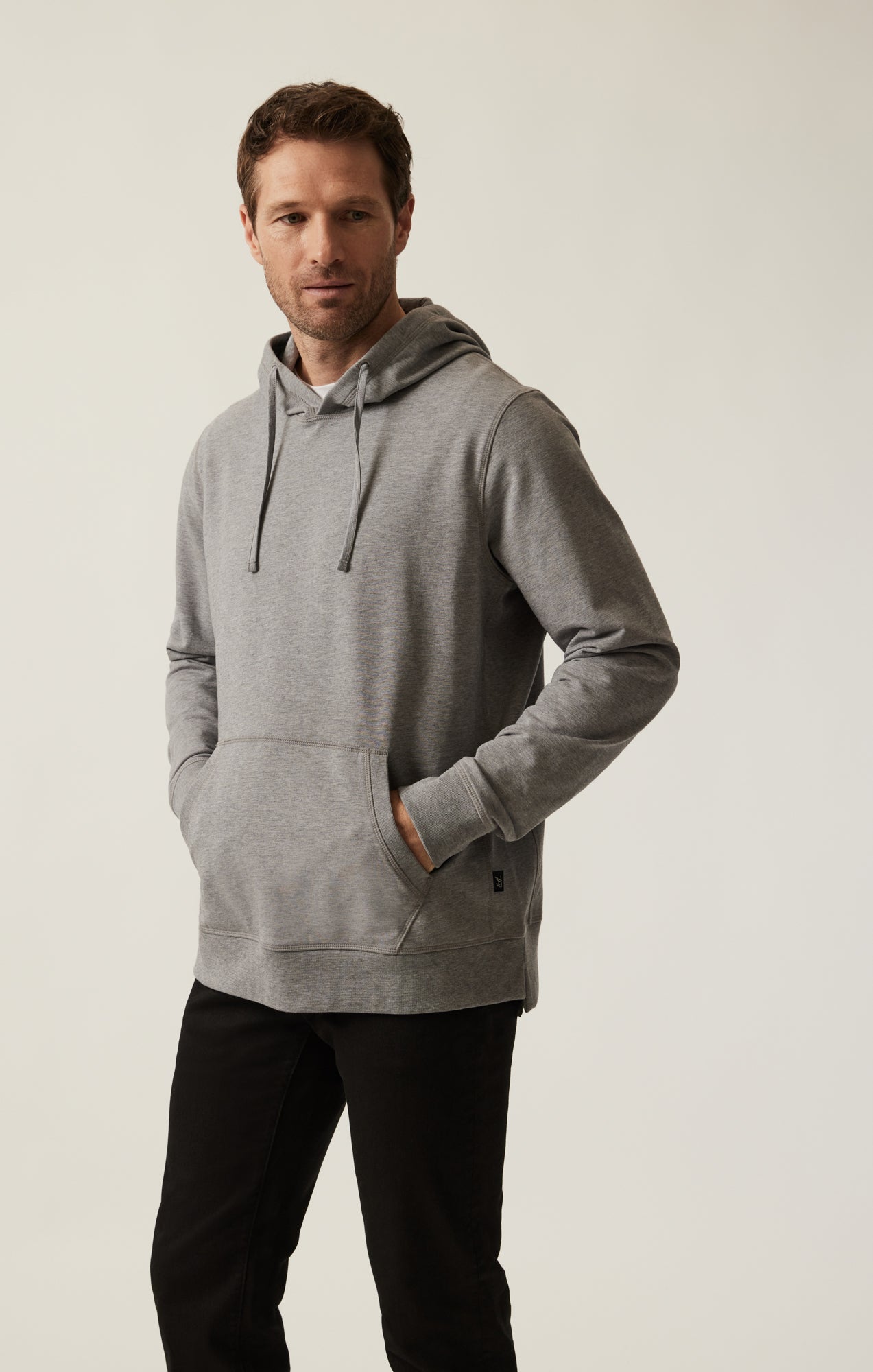 34 Heritage French Terry Hoodie Grey Melange