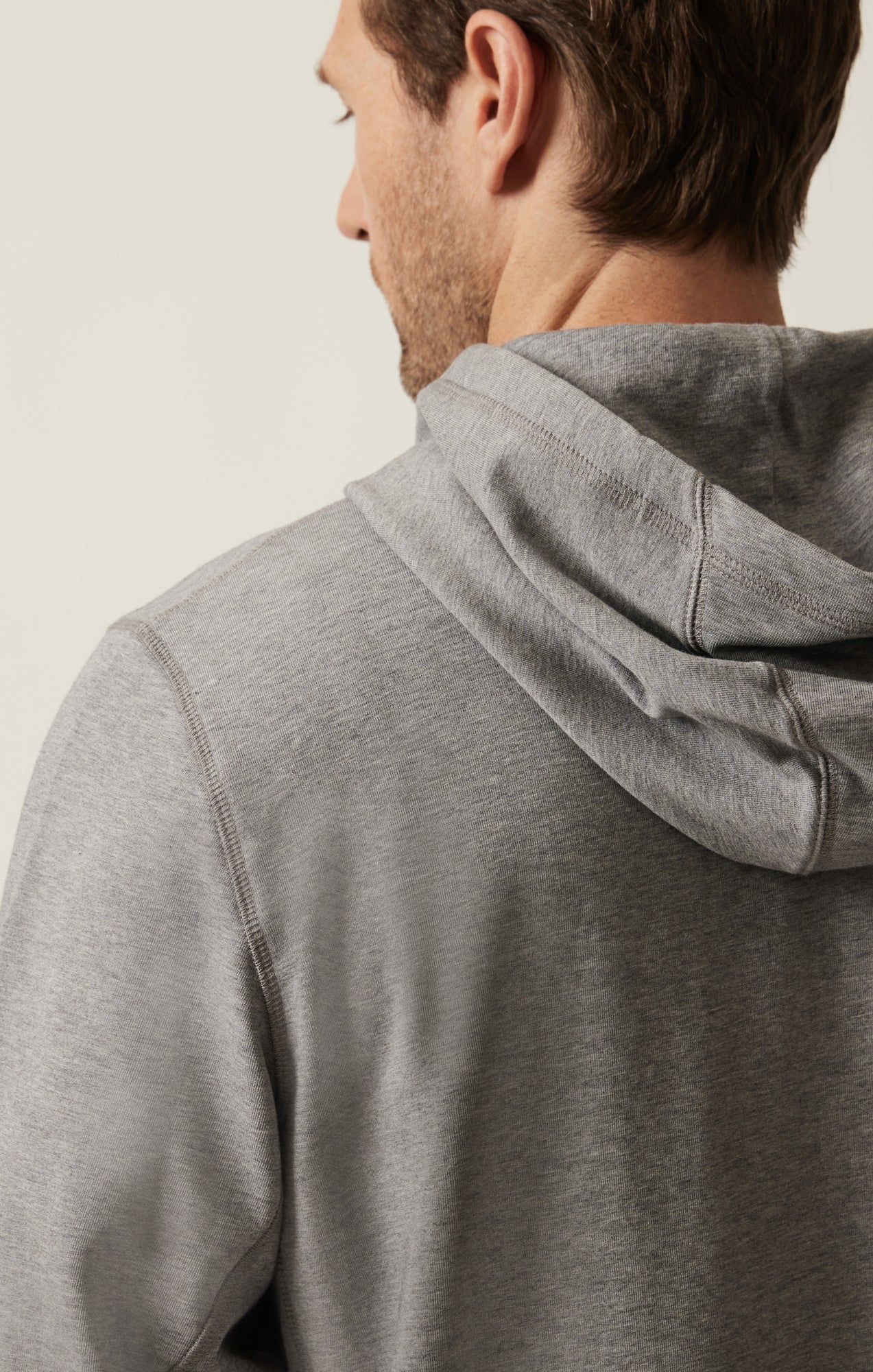 34 Heritage French Terry Hoodie Grey Melange