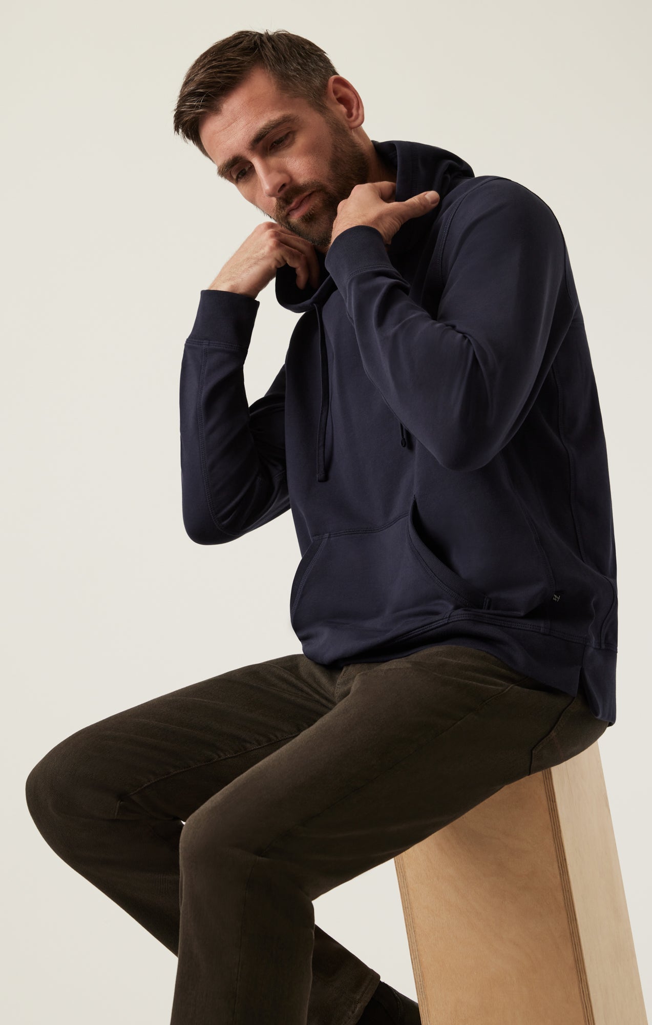 34 Heritage French Terry Hoodie Navy