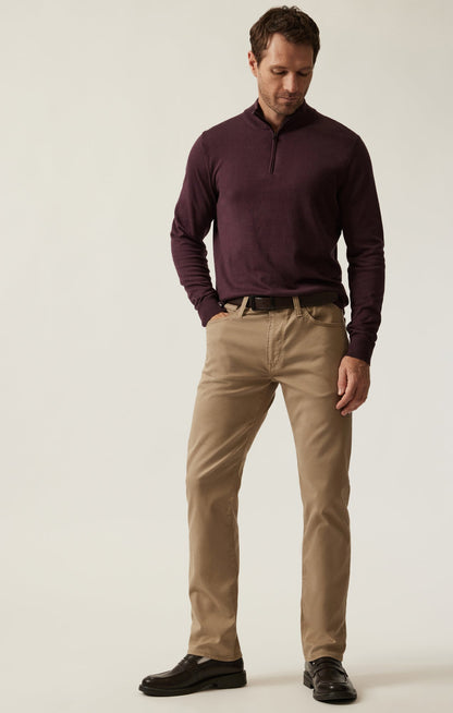 34 Heritage Quater-Zip Sweater Burgundy