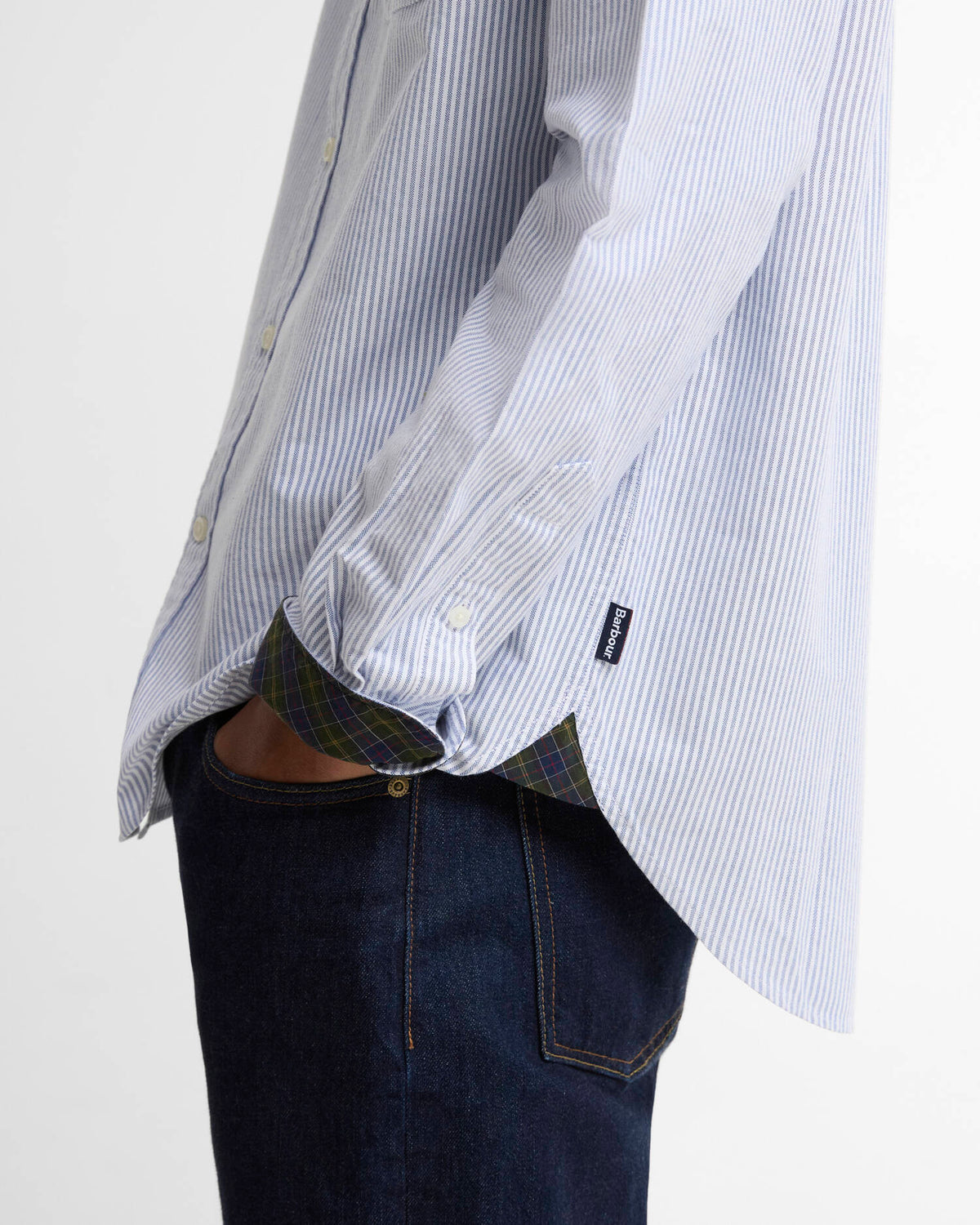 Barbour Authentic Striped Oxford Shirt - Blue