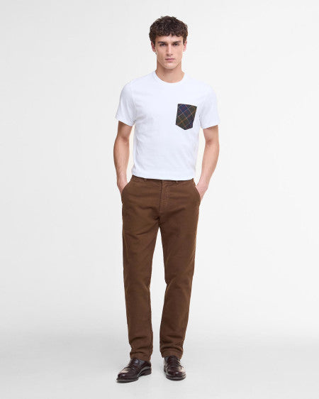 Barbour Arnside Tartan Pocket T-Shirt White