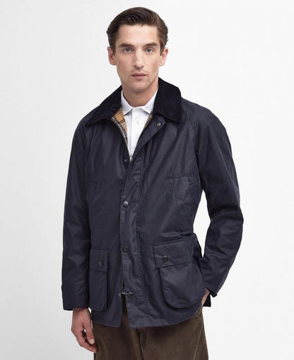 Barbour Ashby Wax Jacket Navy