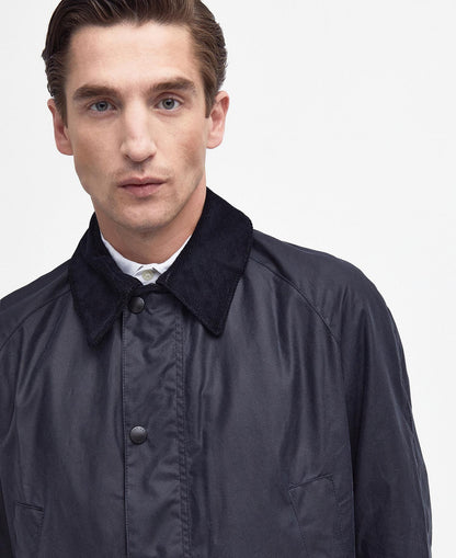 Barbour Ashby Wax Jacket Navy