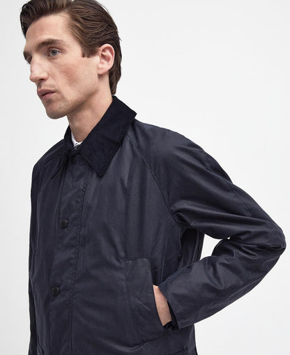 Barbour Ashby Wax Jacket Navy