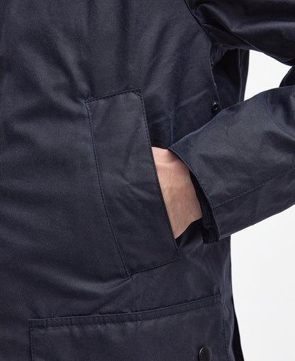 Barbour Ashby Wax Jacket Navy