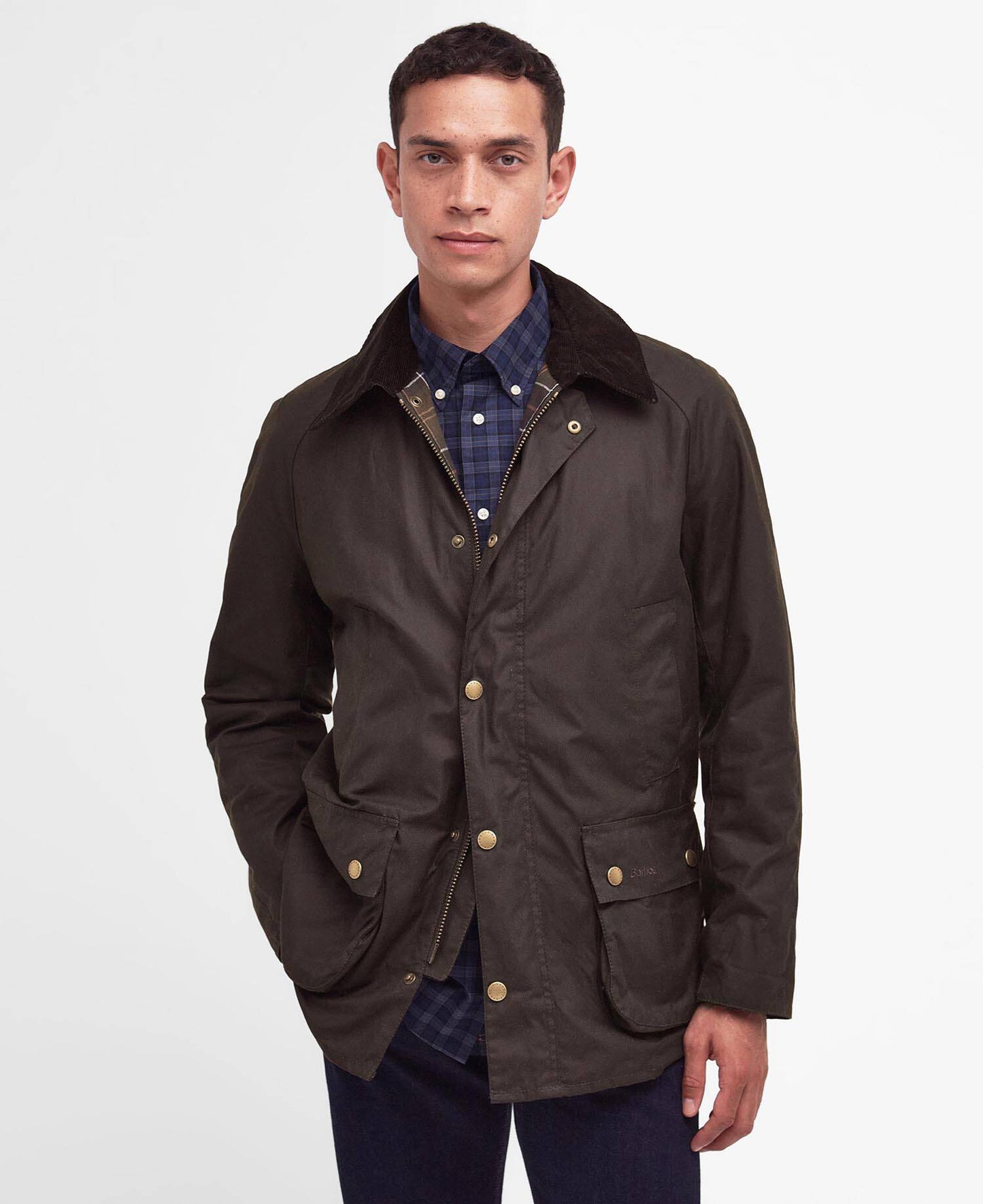Barbour Ashby Wax Jacket Olive