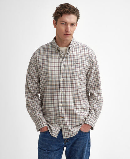 Barbour Ashton Regular Tattersall Shirt Ecru