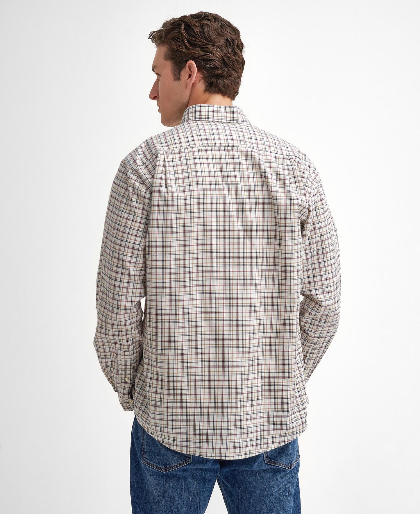 Barbour Deepfell Regular Tattersall Shirt Fired Brick