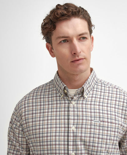 Barbour Ashton Regular Tattersall Shirt Ecru