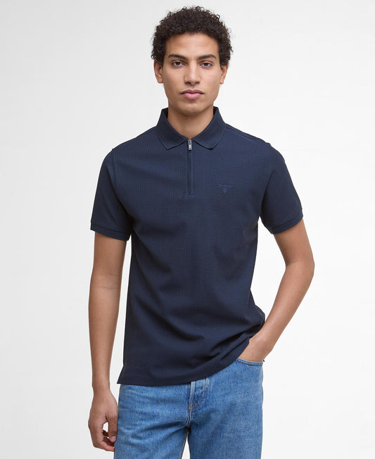 Barbour Backfield Tailored Polo Shirt Navy