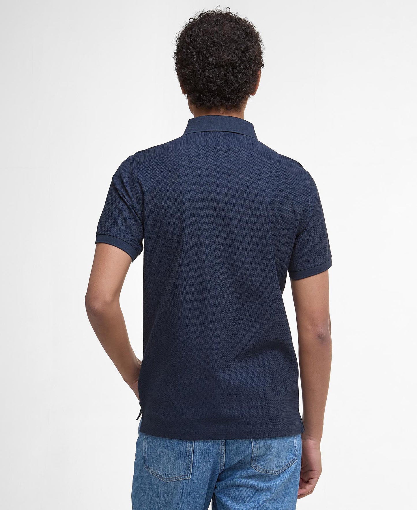 Barbour Backfield Tailored Polo Shirt Navy