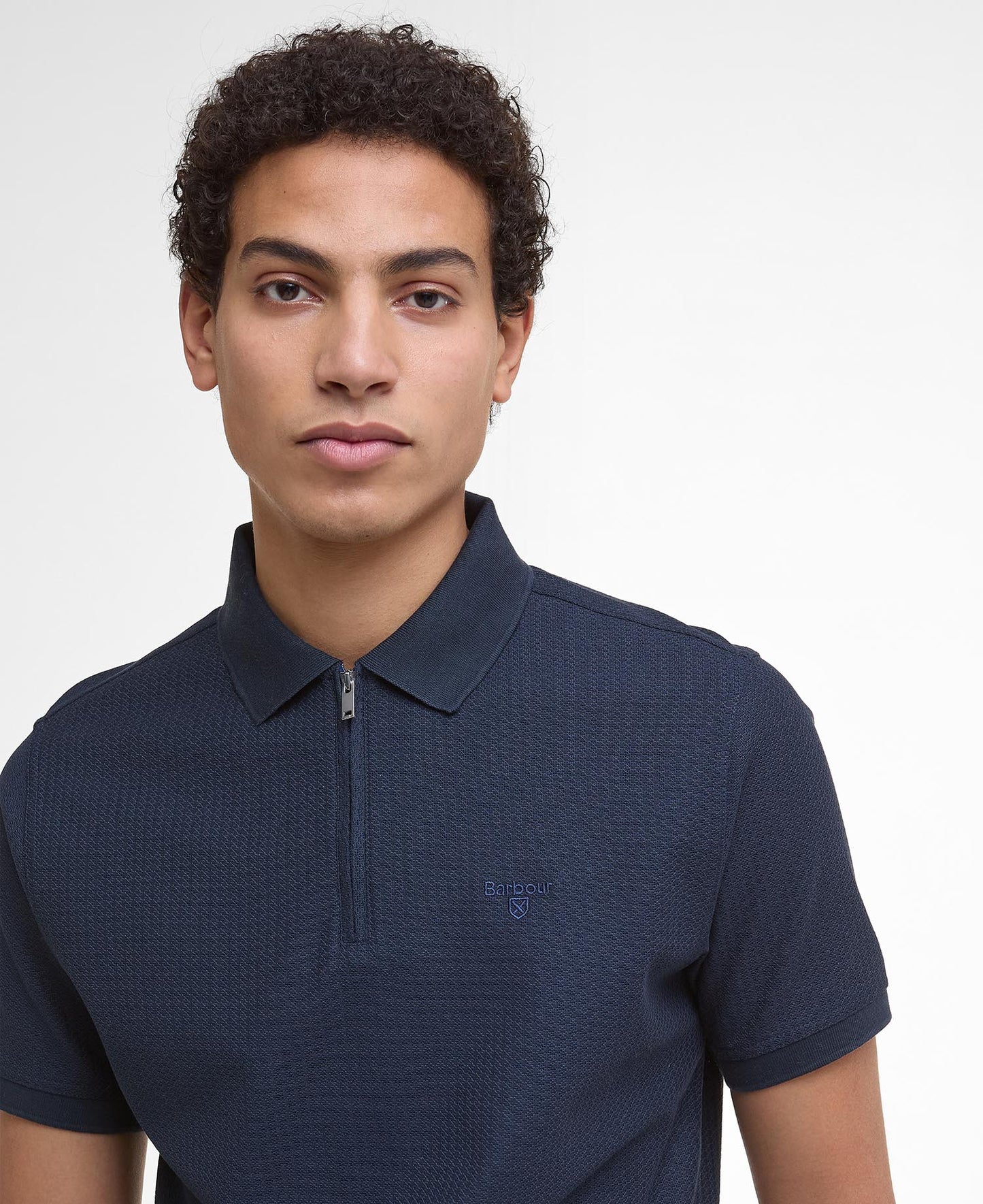 Barbour Backfield Tailored Polo Shirt Navy