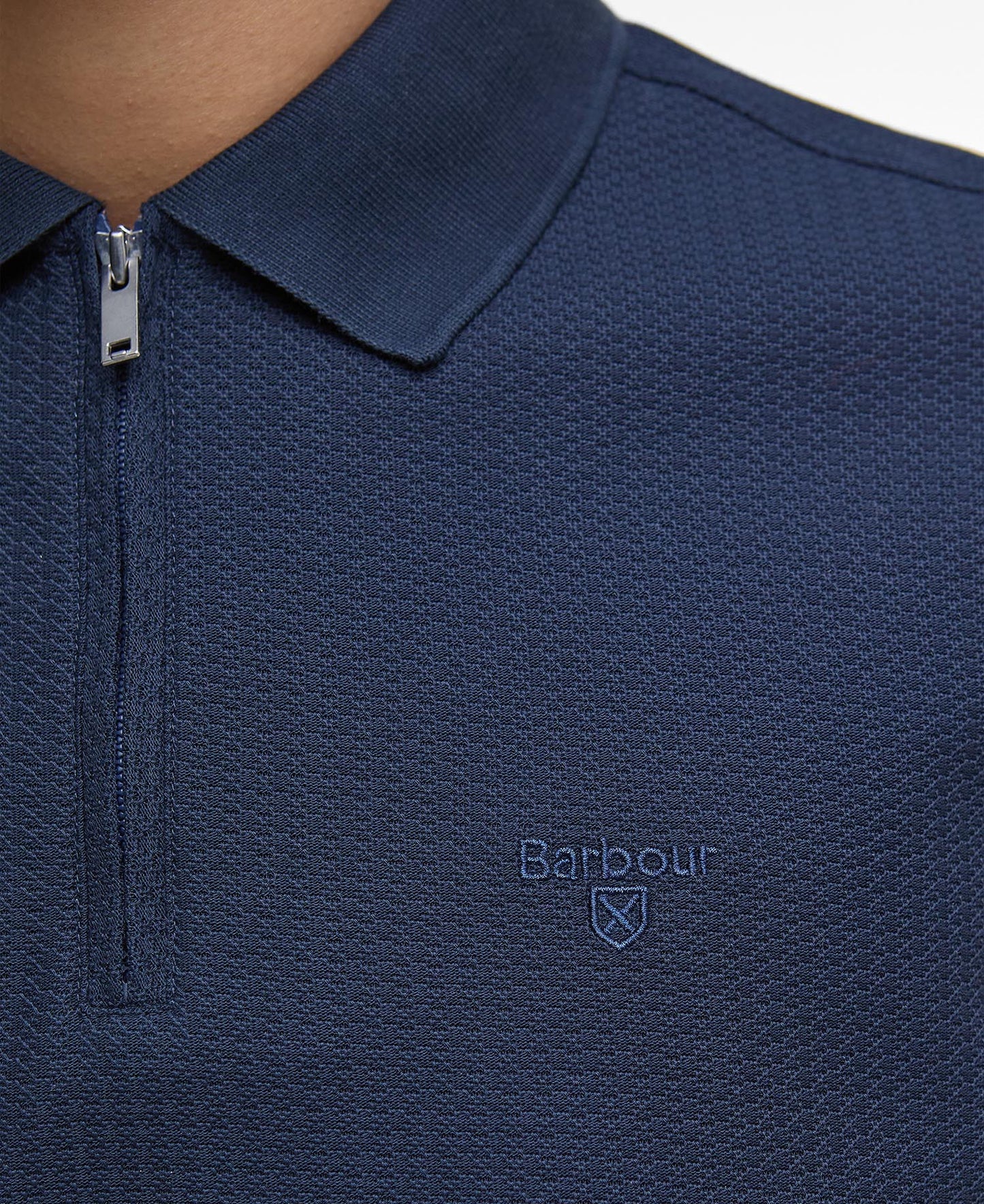 Barbour Backfield Tailored Polo Shirt Navy