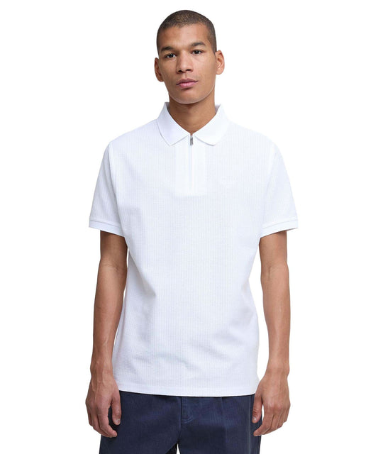 Barbour Backfield Tailored Polo Shirt White